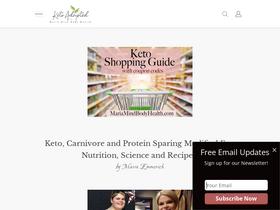 'mariamindbodyhealth.com' screenshot