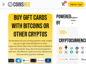 'coinsbee.com' screenshot