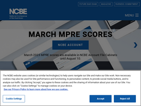 'ncbex.org' screenshot