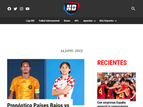 'naciondeportes.com' screenshot