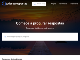 'todasasrespostas.pt' screenshot