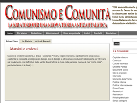 comunismoecomunita.org