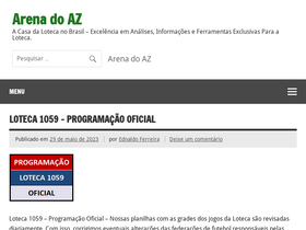 'arenadoaz.com' screenshot