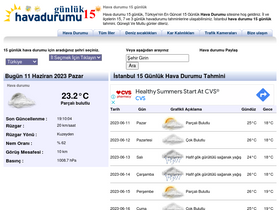 'havadurumu15gunluk.net' screenshot