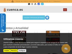 'gerenciaurbanismo.cuenca.es' screenshot