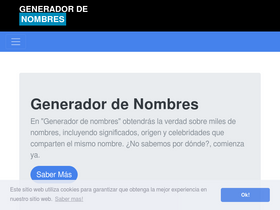 'generadordenombres.com' screenshot