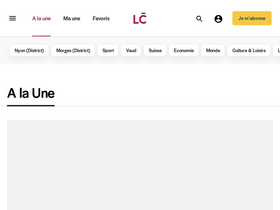 'lacote.ch' screenshot