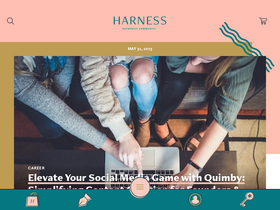 'harnessmagazine.com' screenshot