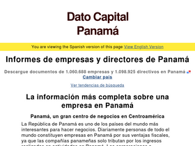 'datocapital.com.pa' screenshot