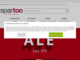 'spartoo.fi' screenshot