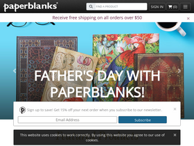 'paperblanks.com' screenshot