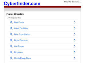 'cyberfinder.com' screenshot