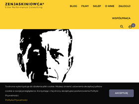 'zenjaskiniowca.pl' screenshot