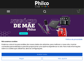 'philcoclub.com.br' screenshot