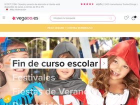 'vegaoo.es' screenshot