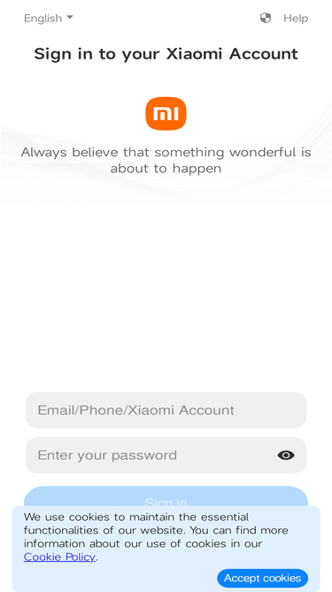 account.xiaomi.com