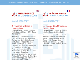 'therapeutique-dermatologique.org' screenshot