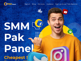 'smmpakpanel.com' screenshot