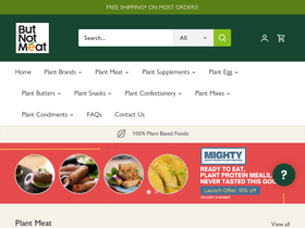 butnotmeat.com homepage screenshot