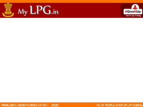 'mylpg.in' screenshot