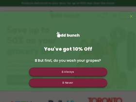 Odd Bunch homepage screenshot