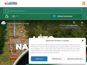 'klinovec.cz' screenshot
