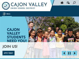 'cajonvalley.net' screenshot