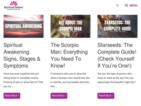 'spiritual-galaxy.com' screenshot