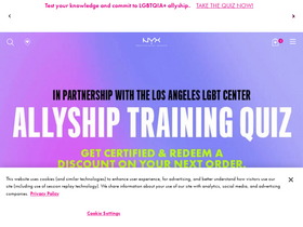 'nyxcosmetics.com' screenshot