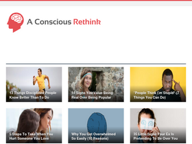 'aconsciousrethink.com' screenshot