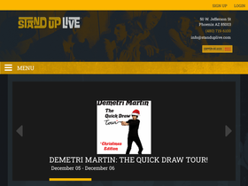 'standuplive.com' screenshot