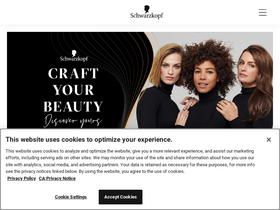 'schwarzkopf.com' screenshot