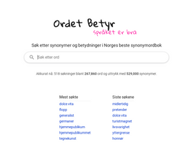 'ordetbetyr.com' screenshot