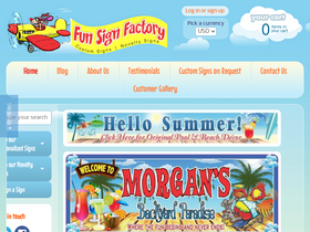 funsignfactory.com homepage screenshot