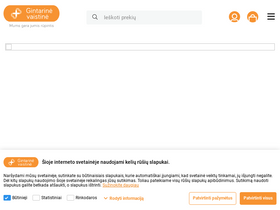 'gintarine.lt' screenshot