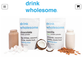'drinkwholesome.com' screenshot