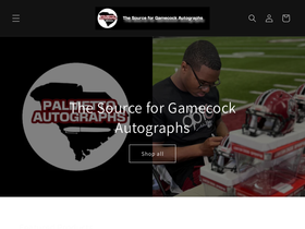 palmettoautographs.com homepage screenshot