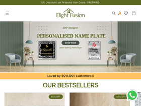 elightfusion.in homepage screenshot
