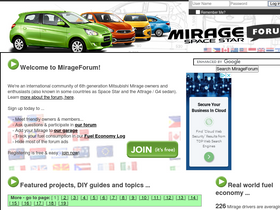 'mirageforum.com' screenshot