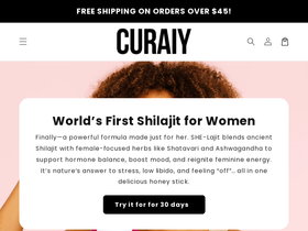 curaiy website screenshot