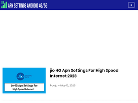 'apnsettingsandroid.com' screenshot