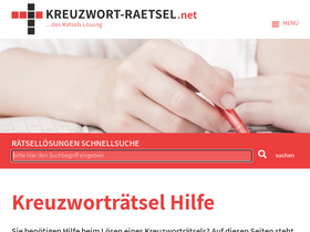 'kreuzwort-raetsel.net' screenshot