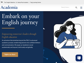 Academia Education — Website preview