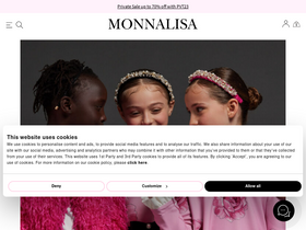 'monnalisa.com' screenshot
