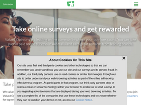 'valuedopinions.com.au' screenshot
