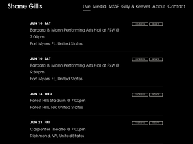 'shanemgillis.com' screenshot