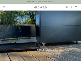 Gronfeld homepage screenshot
