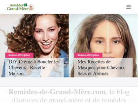 'remedes-de-grand-mere.com' screenshot