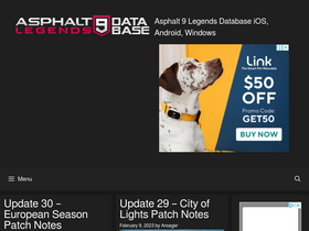 'asphalt9.info' screenshot