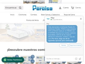 'colchonesparaiso.com' screenshot